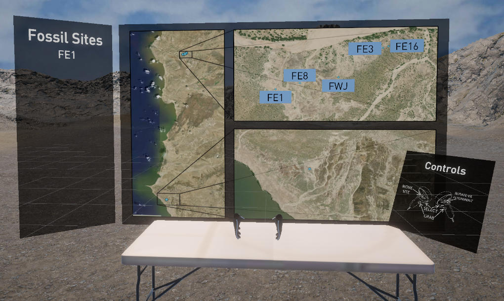 A Screenshot of the projects landing menu board